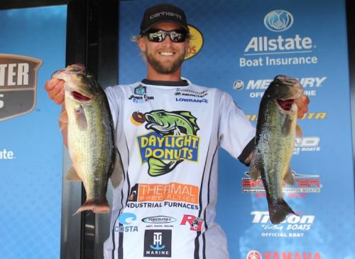 Caught some largemouths, too. 2015 Elite Series weigh-in.